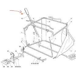Manopla tubo vaciado saco tractores cortacésped Oleo-Mac  (G125394508) - Imagen 2