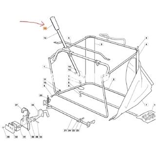 Manopla tubo vaciado saco tractores cortacésped Oleo-Mac  (G125394508) - Imagen 2