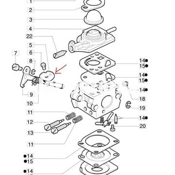 Mariposa carburador C1Q-E3 desbrozadoras Oleo-Mac(2318389) - Imagen 2