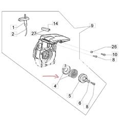 Muelle de arranque para motosierras Oleo-Mac (50050073) - Imagen 1
