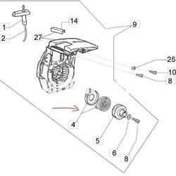 Muelle de arranque para motosierras Oleo-Mac (50050073) - Imagen 1