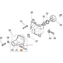 Muelle perno enganche flexible desbrozadoras mochila Oleo-Mac (043300009) - Imagen 2