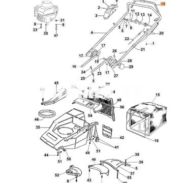 Palanca freno motor cortacésped Oleo-Mac (8202315) - Imagen 2