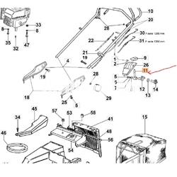 Palanca mando acelerador cortacésped Oleo-Mac (8200525) - Imagen 2