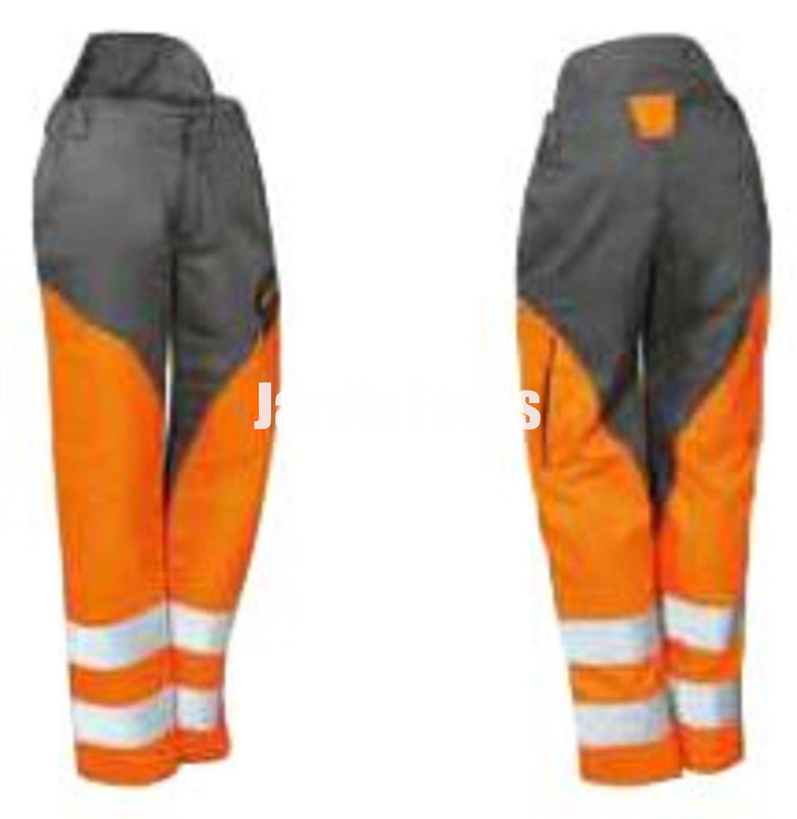 Pantalón protección desbrozador Oleo-Mac alta visibilidad - Imagen 1