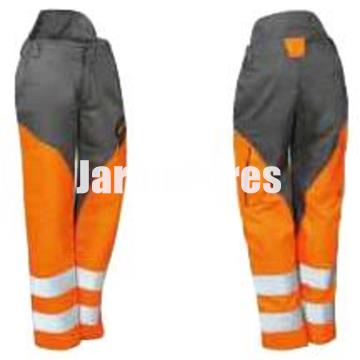 Pantalón protección desbrozador Oleo-Mac alta visibilidad - Imagen 1