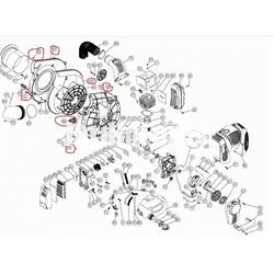 Pareja cobertura rotor aspirador Cifarelli V1200 - Imagen 1
