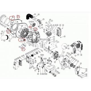 Pareja cobertura rotor aspirador Cifarelli V1200 - Imagen 1