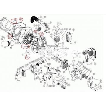 Pareja cobertura rotor aspirador Cifarelli V1200 - Imagen 1