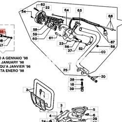 Perilla mando gas cortasetos Efco antiguo (4138623) - Imagen 2