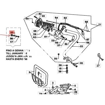 Perilla mando gas cortasetos Efco antiguo (4138623) - Imagen 2