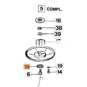 Perno cabezal nylon antiguo (4095057) - Imagen 2