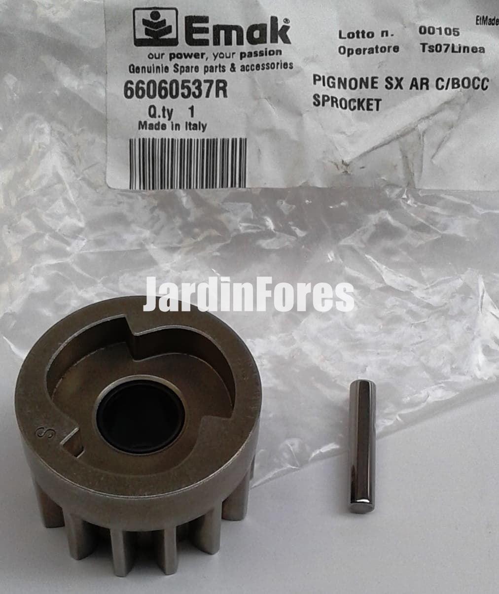 Piñón derecho cortacésped Oleo-Mac gama MAX aluminio (66060538R) - Imagen 1