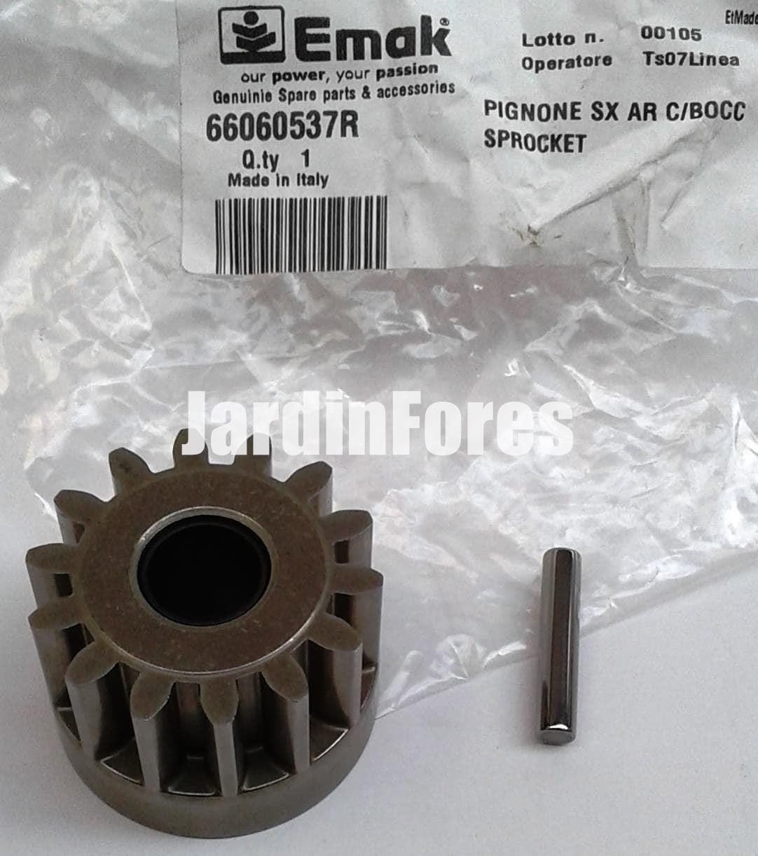 Piñón derecho cortacésped Oleo-Mac gama MAX aluminio (66060538R) - Imagen 2