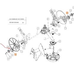 Piñón engranaje marchas cortacésped Oleo-Mac (C71704631) - Imagen 2