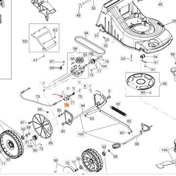 Plaqueta sistema alturas cortacésped Oleo-Mac  (66060445) - Imagen 2