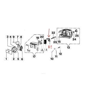 Plaqueta soporte filtro aire ahoyador Efco (4174097) - Imagen 2