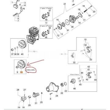 Plato magnético desbrozadoras Oleo-Mac (61280025R) - Imagen 2