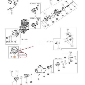 Plato magnético desbrozadoras Oleo-Mac (61280025R) - Imagen 2