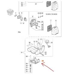 Protector depósito desbrozadoras Oleo-Mac (61200057R) - Imagen 2