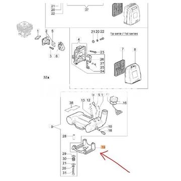 Protector depósito desbrozadoras Oleo-Mac (61200057R) - Imagen 2