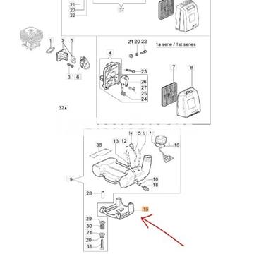 Protector depósito desbrozadoras Oleo-Mac (61200057R) - Imagen 2