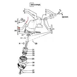 Remache cabezal Efco 8510 Boss (3032005) - Imagen 2