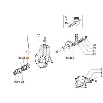 Rodamiento abierto 12x28x8 Oleo-Mac (3034003R) - Imagen 2