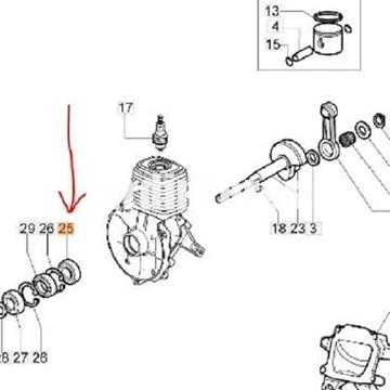 Rodamiento abierto 12x28x8 Oleo-Mac (3034003R) - Imagen 2