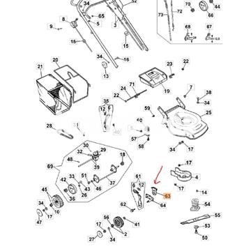 Selector alturas cortacésped Oleo-Mac (66030013) - Imagen 2