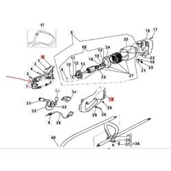 Semi empuñadura derecha desbrozadoras Efco (4198142) - Imagen 2