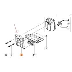 Soporte escape desbrozadoras 4T Oleo-Mac (H18515Z0Z300) - Imagen 2