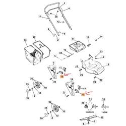 Soporte rueda cortacésped Oleo-Mac (66030045) - Imagen 2