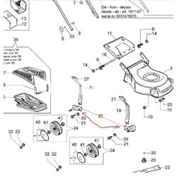 Soporte rueda cortacésped Oleo-Mac  (66070039) - Imagen 2