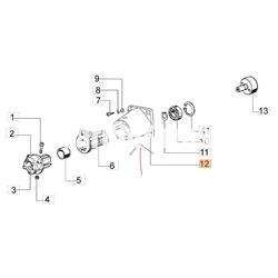 Tapa amortiguador barra desbrozadoras Oleo-Mac(61270003r) - Imagen 2