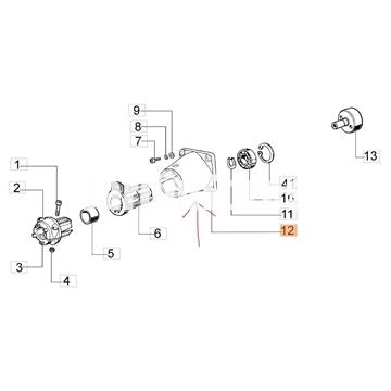 Tapa amortiguador barra desbrozadoras Oleo-Mac(61270003r) - Imagen 2