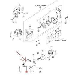 Tapa embrague desbrozadoras de mochila Efco (62040011R) - Imagen 2