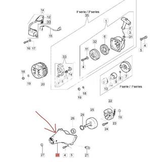Tapa embrague desbrozadoras de mochila Efco (62040011R) - Imagen 2