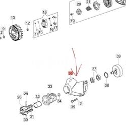 Tapa embrague desbrozadoras Efco (61250017R) - Imagen 2