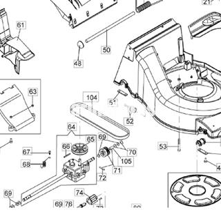Tapa salida hierba cortacésped Oleo-Mac (66062096) - Imagen 1