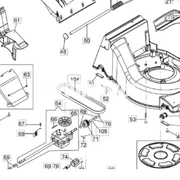 Tapa salida hierba cortacésped Oleo-Mac (66062096) - Imagen 1