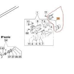Tapa trasera soporte manillar desbrozadoras Oleo-Mac (61252044) - Imagen 2