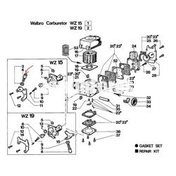 Tornillo carburador desbrozadoras antiguas Efco(2318135) - Imagen 2