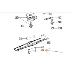 Tornillo cuchilla cortacésped Oleo-Mac (3806094R) - Imagen 1