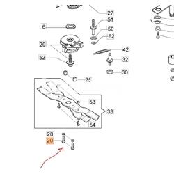 Tornillo cuchilla cortacésped Oleo-Mac (3933040) - Imagen 2