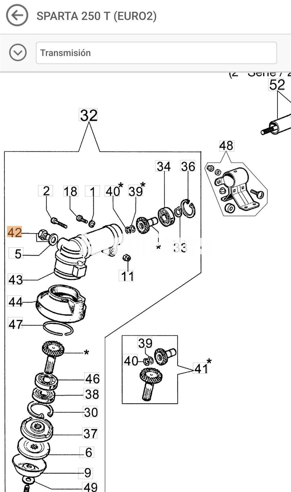 Tornillo engrase desbrozadoras Oleo-Mac (61040071) - Imagen 1