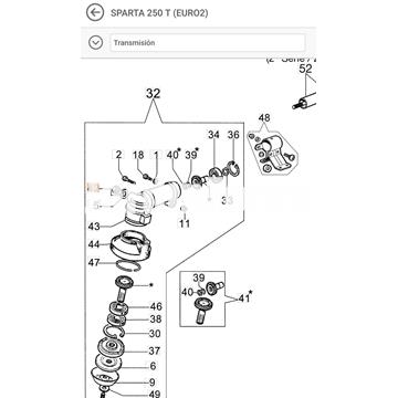 Tornillo engrase desbrozadoras Oleo-Mac (61040071) - Imagen 1