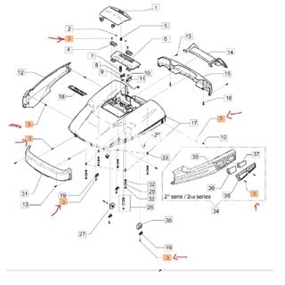 Tornillo Oleo-Mac para robot Orion (AK505075) - Imagen 2