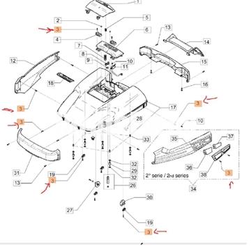 Tornillo Oleo-Mac para robot Orion (AK505075) - Imagen 2