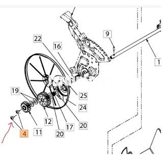 Tornillo piñón eje posterior cortacésped Oleo-Mac (C71004531) - Imagen 2